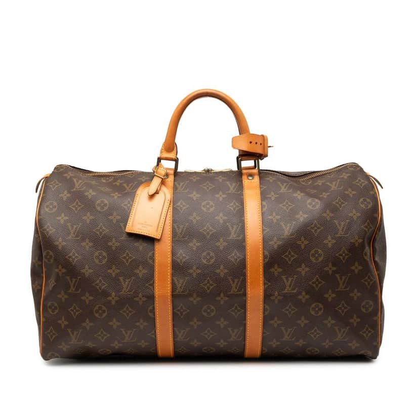 Louis Vuitton Monogram Keepall 50 Brown Good condition - Front View