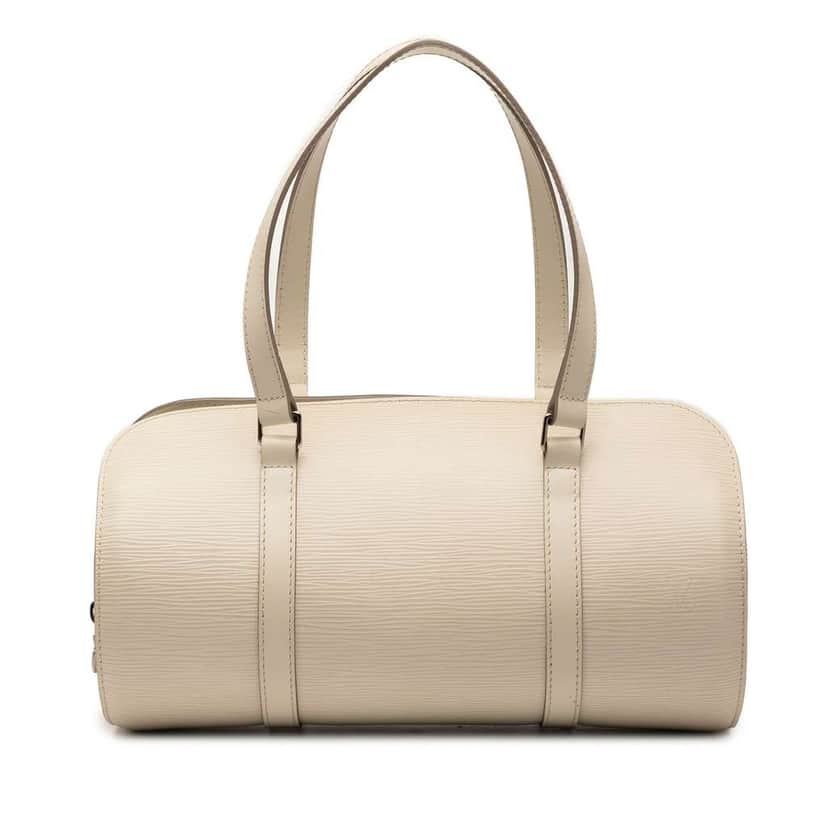 Louis Vuitton Epi Soufflot White Leather Very good condition - Front View