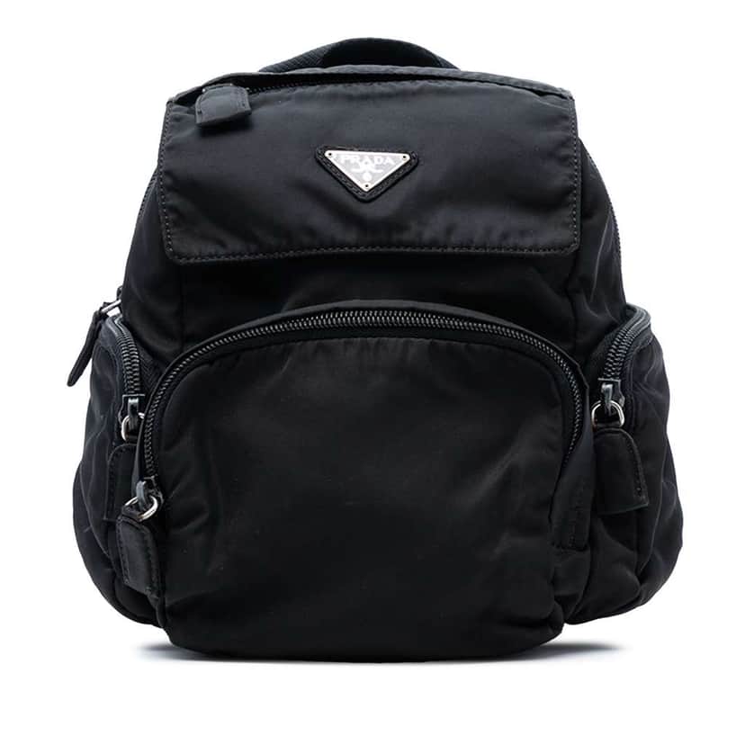 Prada Mini Tessuto Backpack Black Good condition - Front View