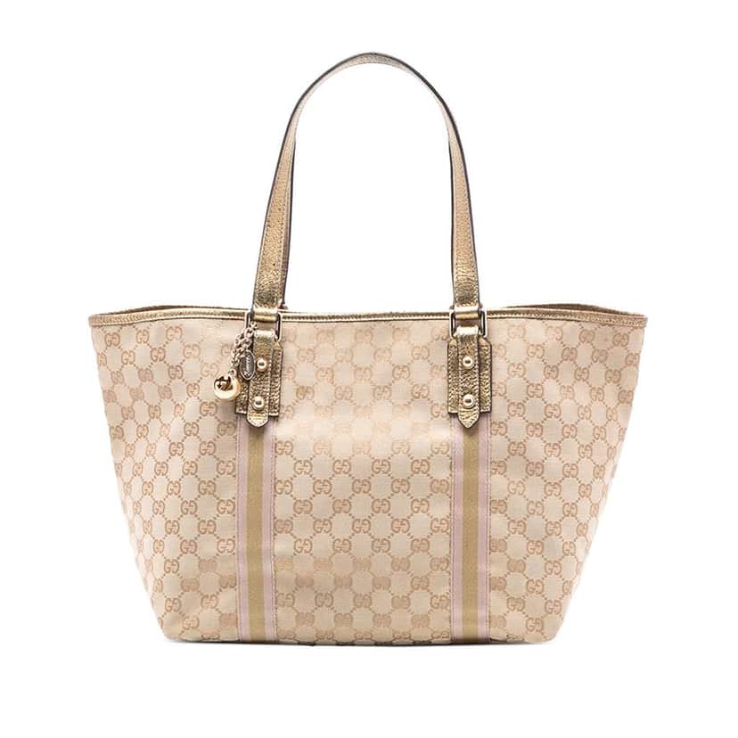 Gucci GG Canvas Jolicoeur Tote Brown Canvas Very good condition - Front View