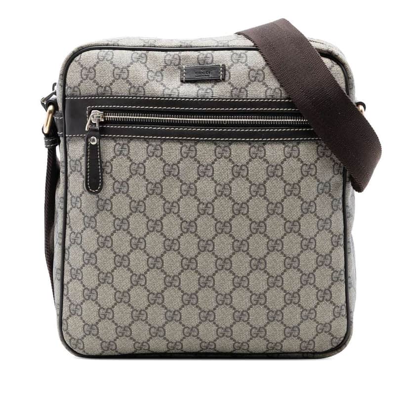 Gucci GG Supreme Crossbody Brown Canvas Good condition - Front View