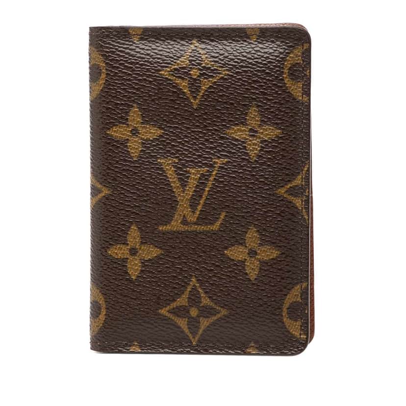 Louis Vuitton Monogram Pocket Organizer Brown Good condition - Front View