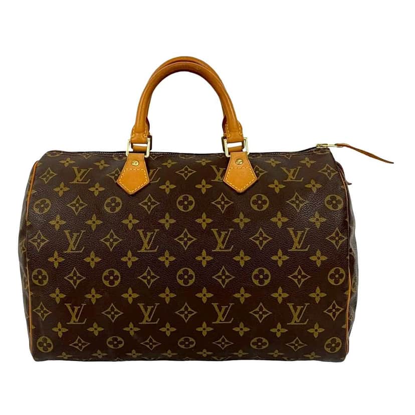 Louis Vuitton Monogram Speedy 35 Brown Good condition - Front View