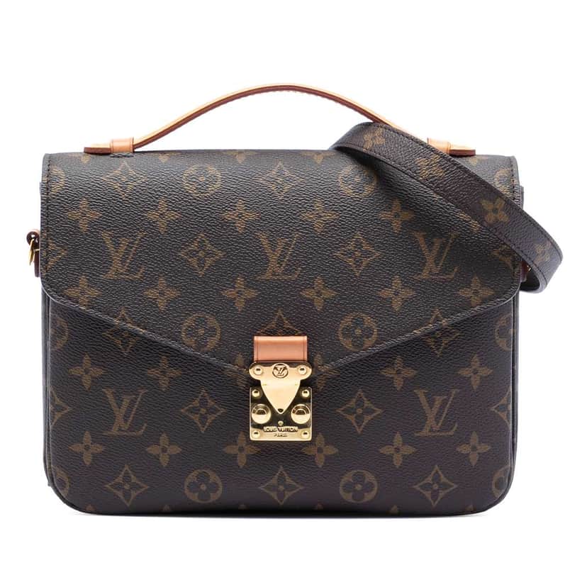 Louis Vuitton Monogram Pochette Metis Brown Good condition - Front View