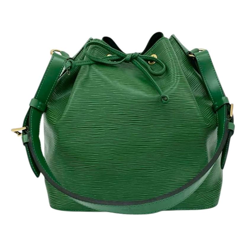 Louis Vuitton Epi Petit Noe Green Leather Good condition - Front View
