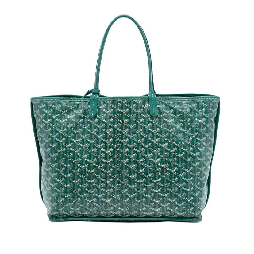Goyard Goyardine Reversible Anjou PM Green Canvas Very good condition - Front View