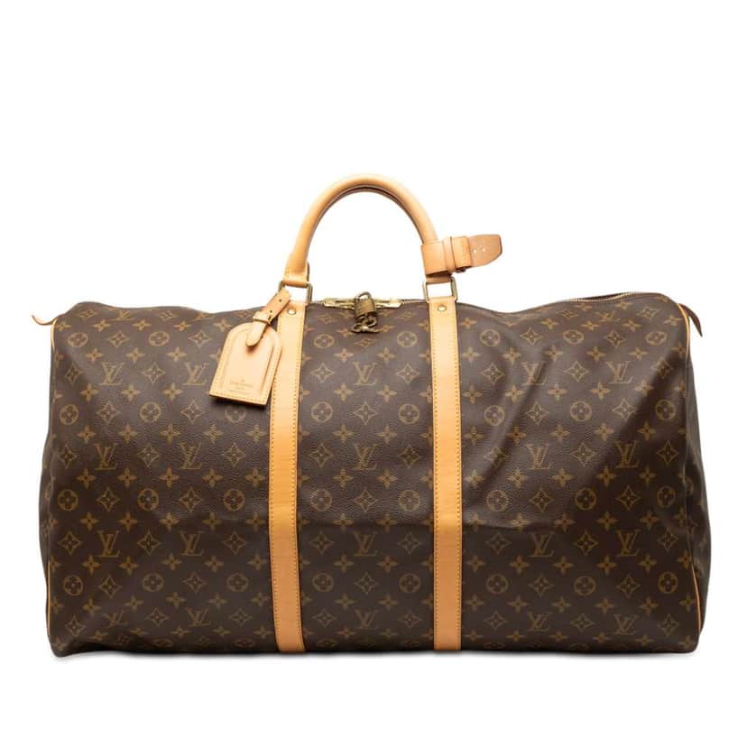 Louis Vuitton Monogram Keepall 60 Brown Good condition - Front View