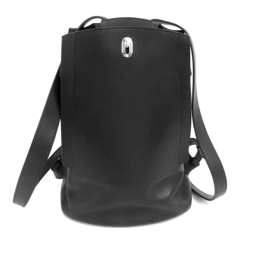 Hermès Evercolor GR24 Black Leather Good condition - Front View