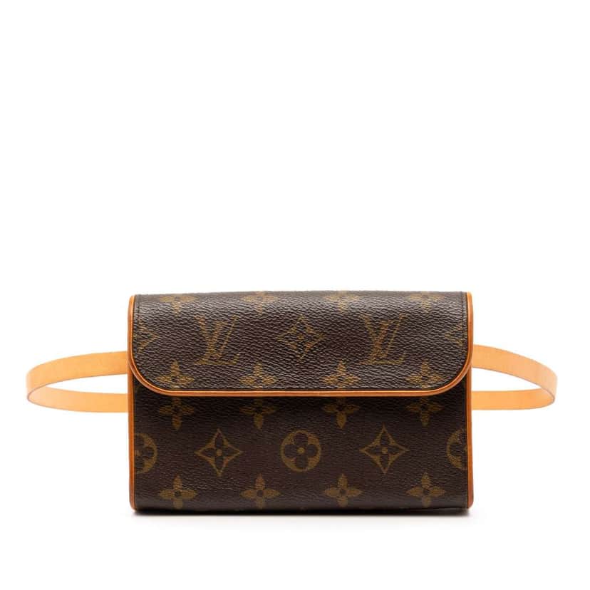 Louis Vuitton Monogram Pochette Florentine Brown Good condition - Front View