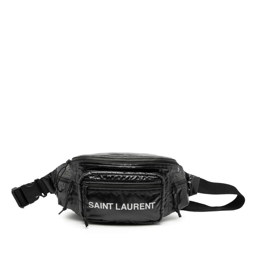 Saint Laurent Nylon Nuxx Belt Bag Black Good condition - Front View