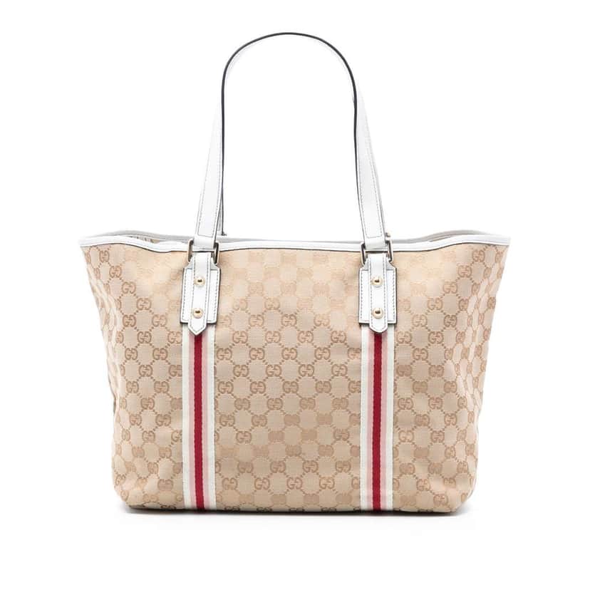 Gucci Large GG Canvas Jolicoeur Tote Brown Canvas Very good condition - Front View