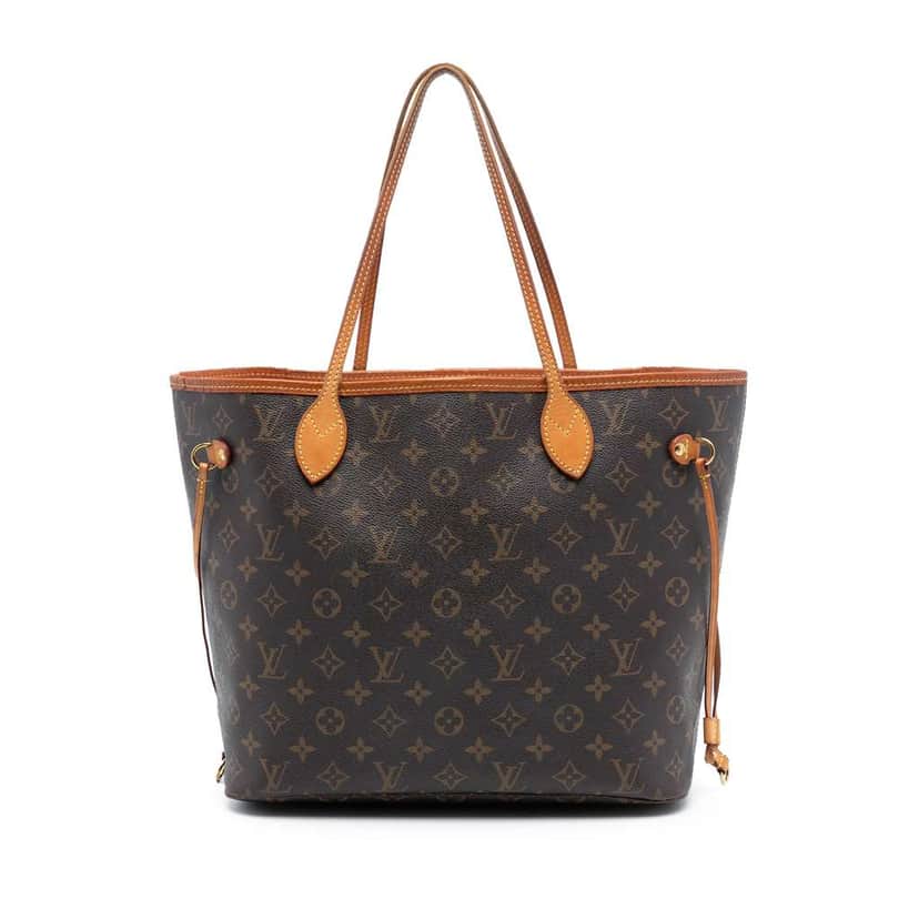 Louis Vuitton Monogram Neverfull MM Brown Good condition - Front View