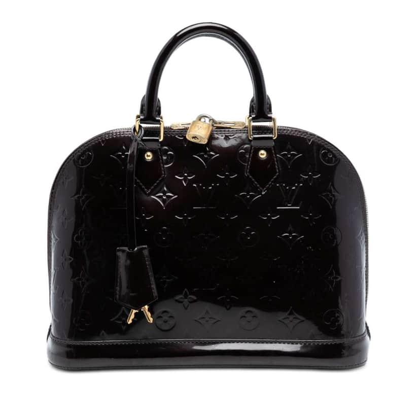 Louis Vuitton Monogram Vernis Alma PM Purple Leather Good condition - Front View