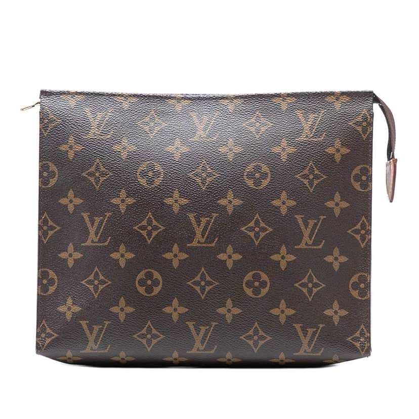 Louis Vuitton Monogram Toiletry Pouch 26 Brown Good condition - Front View
