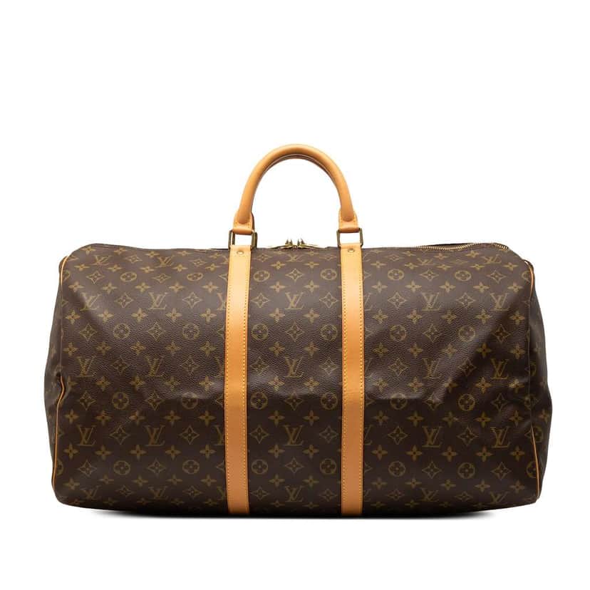 Louis Vuitton Monogram Keepall 55 Brown Very good condition - Front View