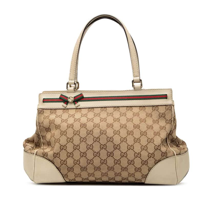 Gucci GG Canvas Mayfair Tote Brown Canvas Good condition - Front View