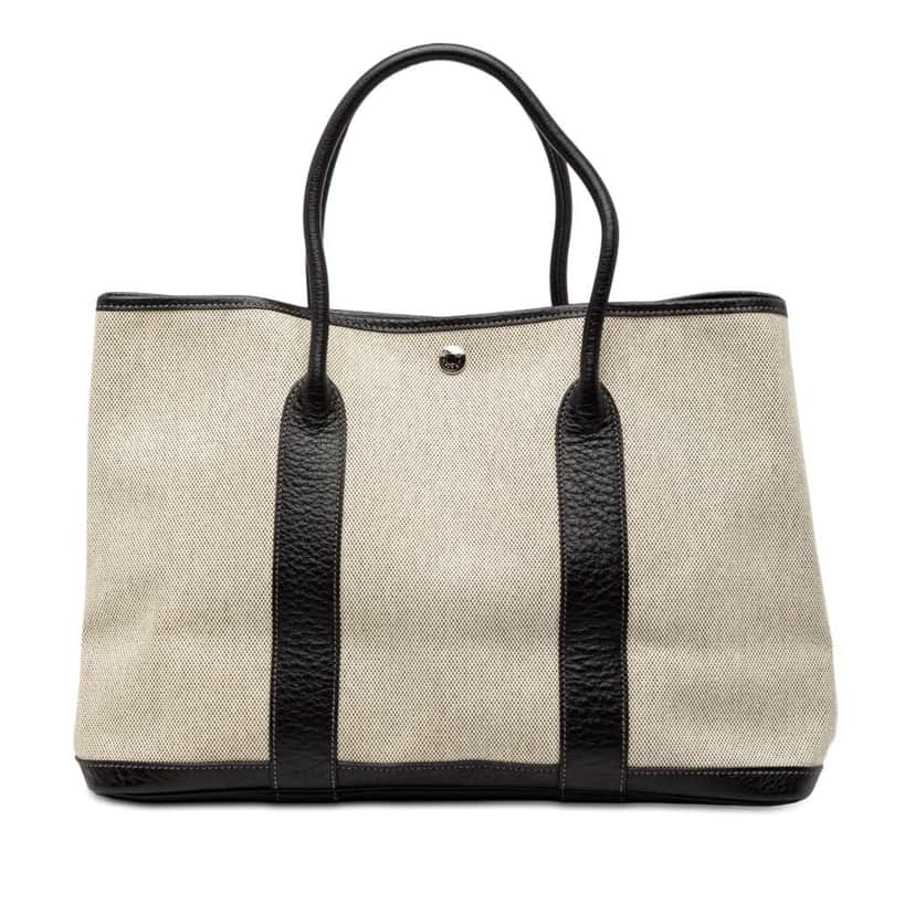 Hermès Toile and Negonda Garden Party 36 Brown Canvas Good condition - Front View