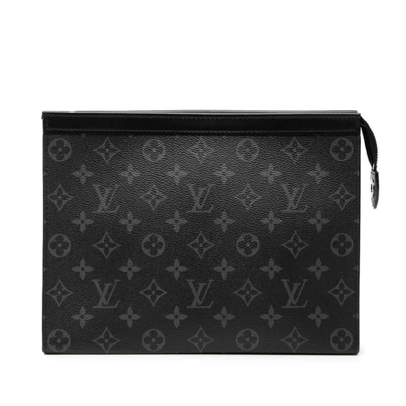 Louis Vuitton Monogram Eclipse Pochette Voyage MM Black Good condition - Front View
