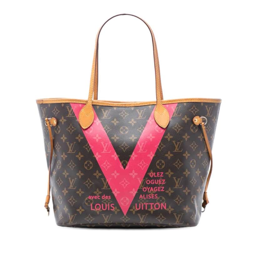 Louis Vuitton Monogram V Neverfull MM Brown Very good condition - Front View