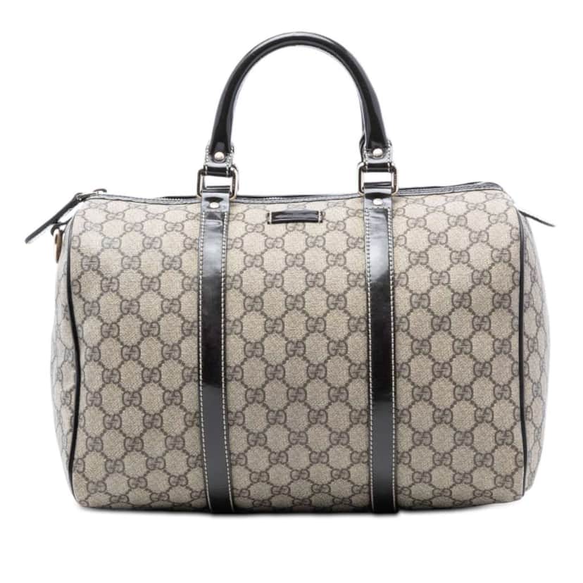 Gucci Medium GG Supreme Joy Boston Bag Brown Canvas Good condition - Front View