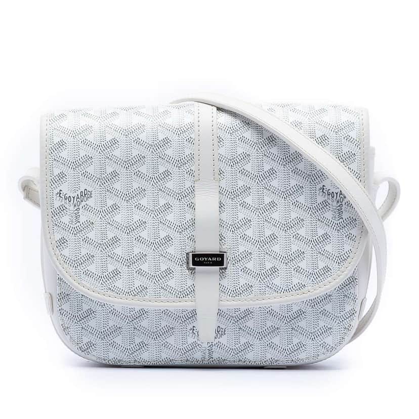 Goyard Goyardine Belvedere II PM White Canvas Good condition - Front View
