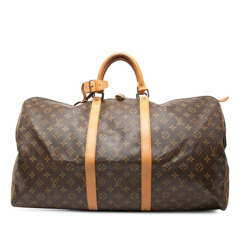 Louis Vuitton Monogram Keepall 55 Brown Very good condition - Front View