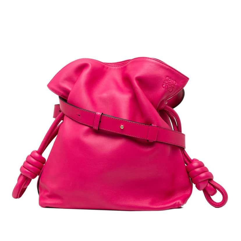 Loewe Nappa Flamenco Tassel 22 Crossbody Pink Leather Very good condition - Front View