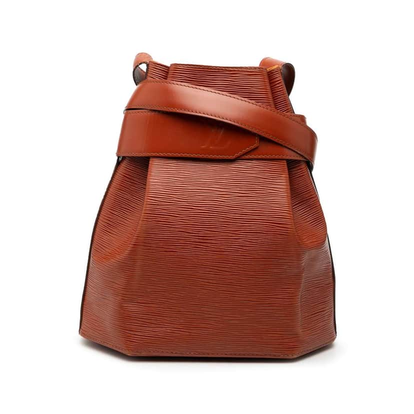 Louis Vuitton Epi Sac D Epaule PM Brown Leather Good condition - Front View