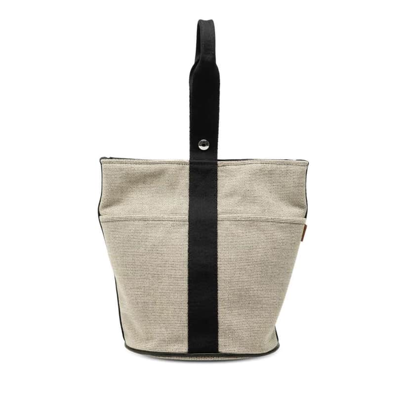 Hermès Toile Saxo MM Brown Canvas Good condition - Front View