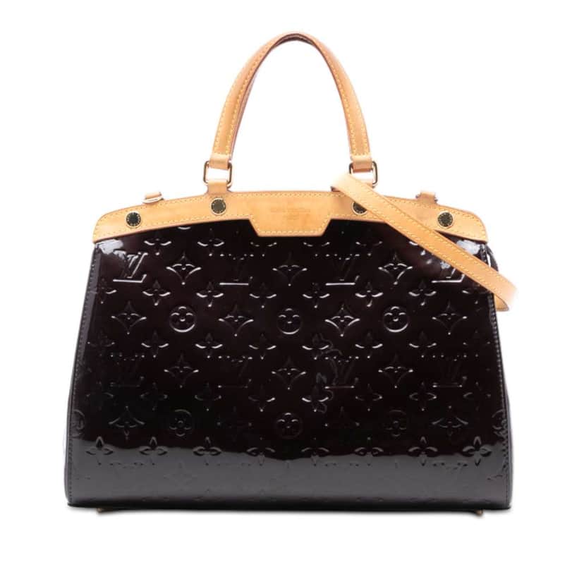 Louis Vuitton Monogram Vernis Brea MM Purple Leather Good condition - Front View