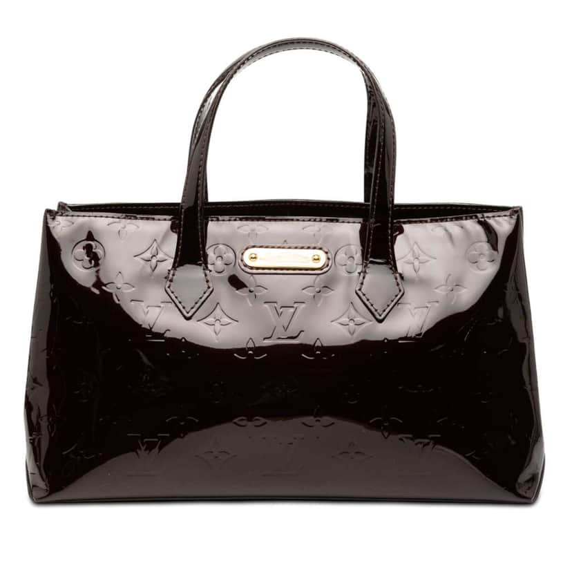 Louis Vuitton Monogram Vernis Wilshire PM Purple Leather Good condition - Front View