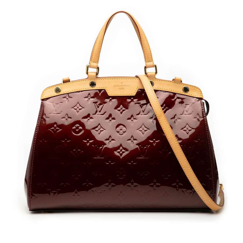 Louis Vuitton Monogram Vernis Brea MM Red Leather Good condition - Front View