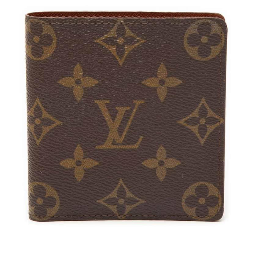 Louis Vuitton Monogram Bifold Small Wallet Brown Good condition - Front View