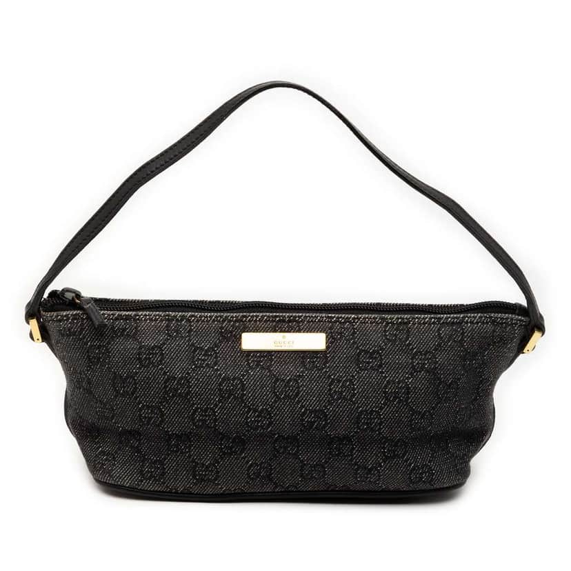 Gucci GG Denim Boat Grey Denim Good condition - Front View