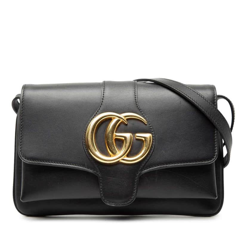 Gucci Small Leather Arli Crossbody Black Leather Good condition - Front View