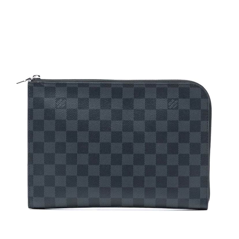 Louis Vuitton Damier Graphite Pochette Jour MM Black Good condition - Front View
