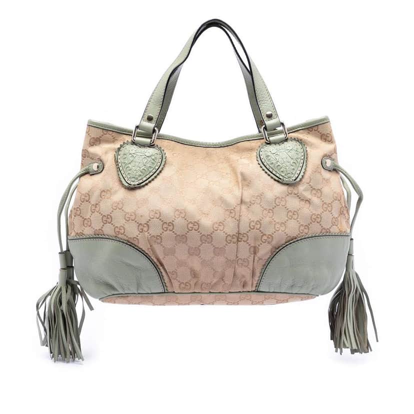 Gucci Small GG Canvas Tribeca Tote Brown Canvas Very good condition - Front View