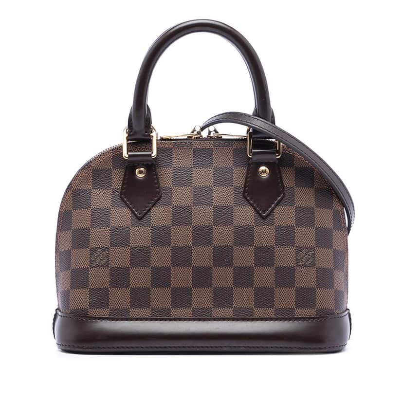 Louis Vuitton Damier Ebene Alma BB Brown Good condition - Front View
