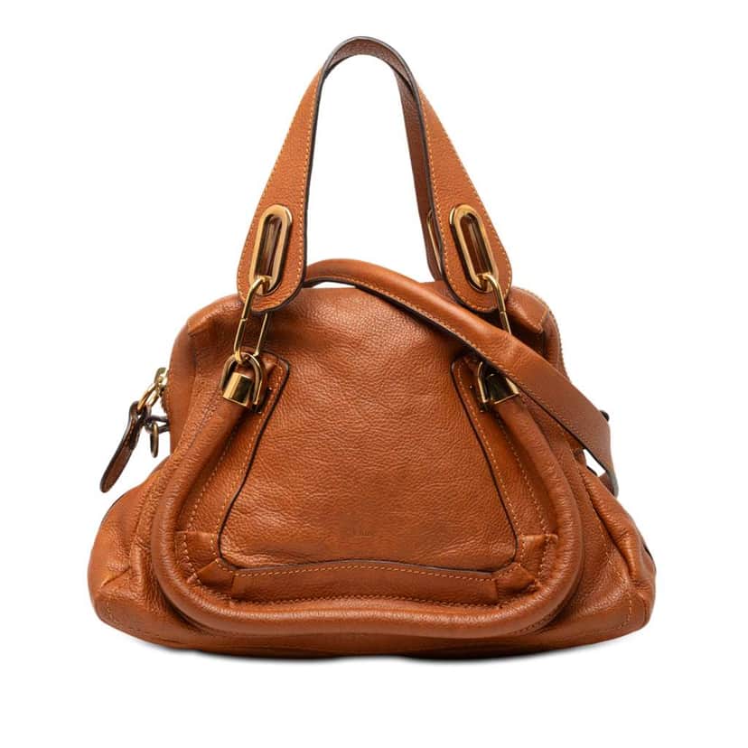 Chloé Small Leather Paraty Satchel Brown Leather Good condition - Front View
