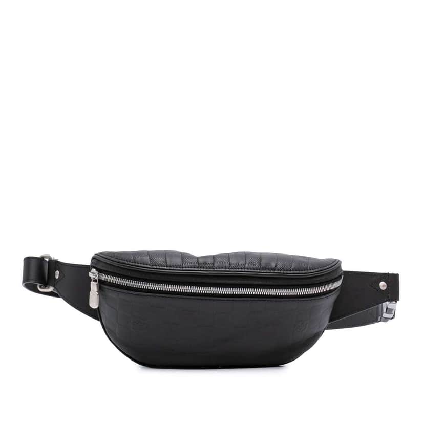 Louis Vuitton Damier Infini Campus Bumbag Black Leather Good condition - Front View