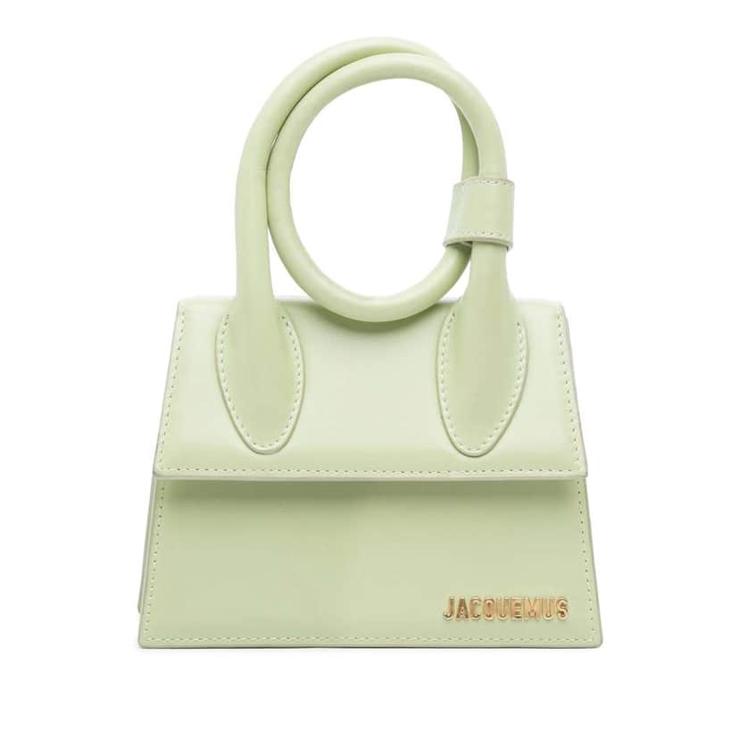 Jacquemus Leather Le Chiquito Noeud Green Leather Good condition - Front View