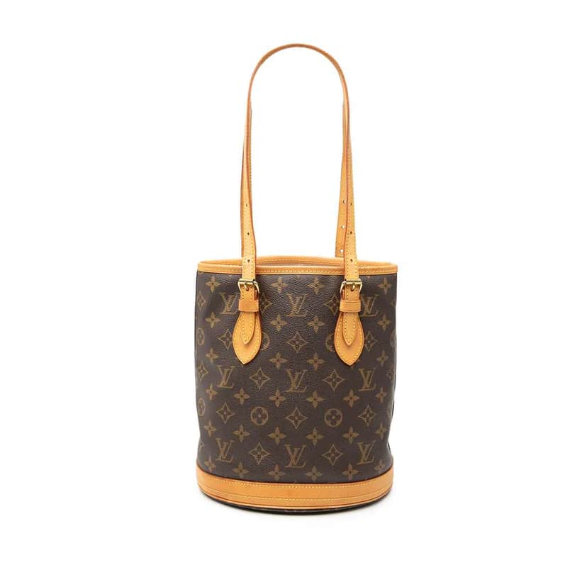 Louis Vuitton Monogram Petit Bucket Brown Good condition - Front View
