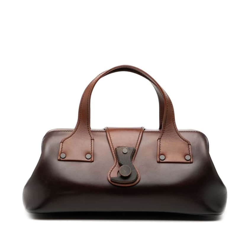 Gucci Ombre Leather Bowler Bag Brown Leather Good condition - Front View