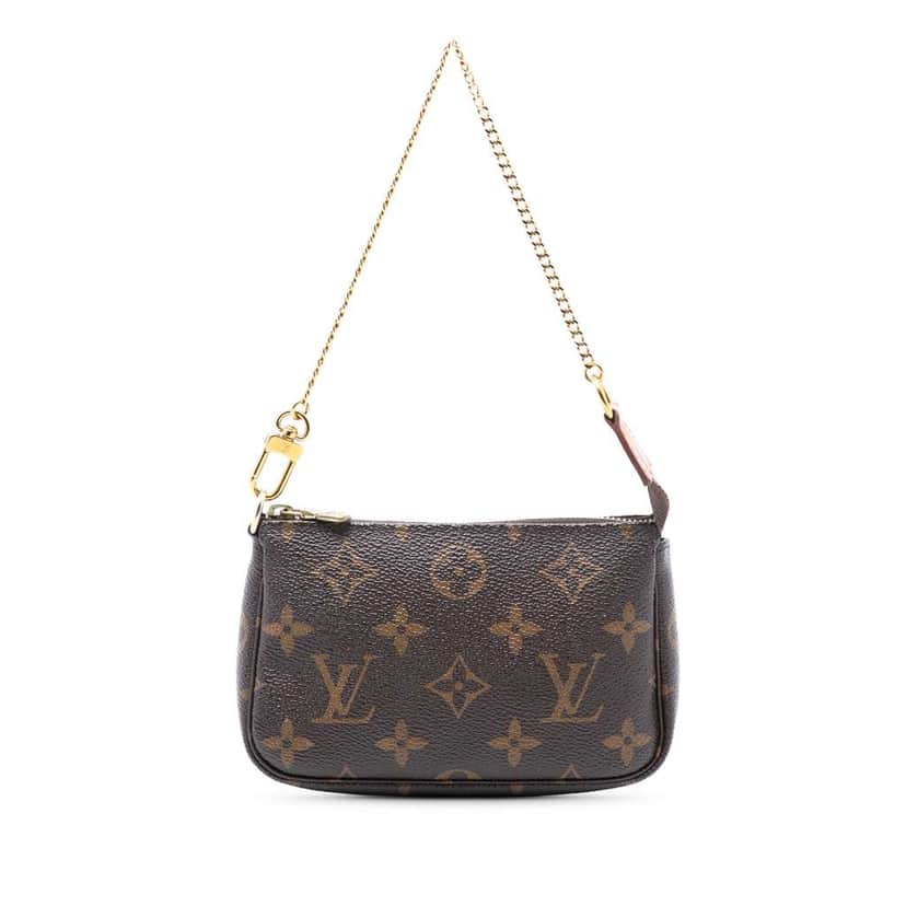 Louis Vuitton Monogram Mini Pochette Accessoires Brown Very good condition - Front View