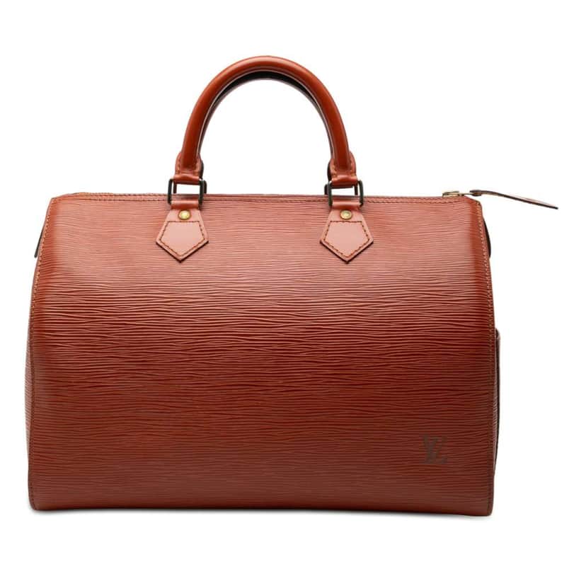 Louis Vuitton Epi Speedy 30 Brown Leather Good condition - Front View