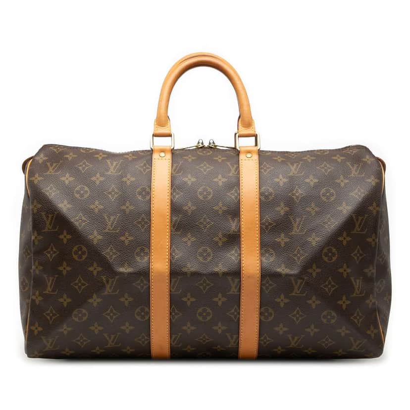 Louis Vuitton Monogram Keepall 45 Brown Good condition - Front View