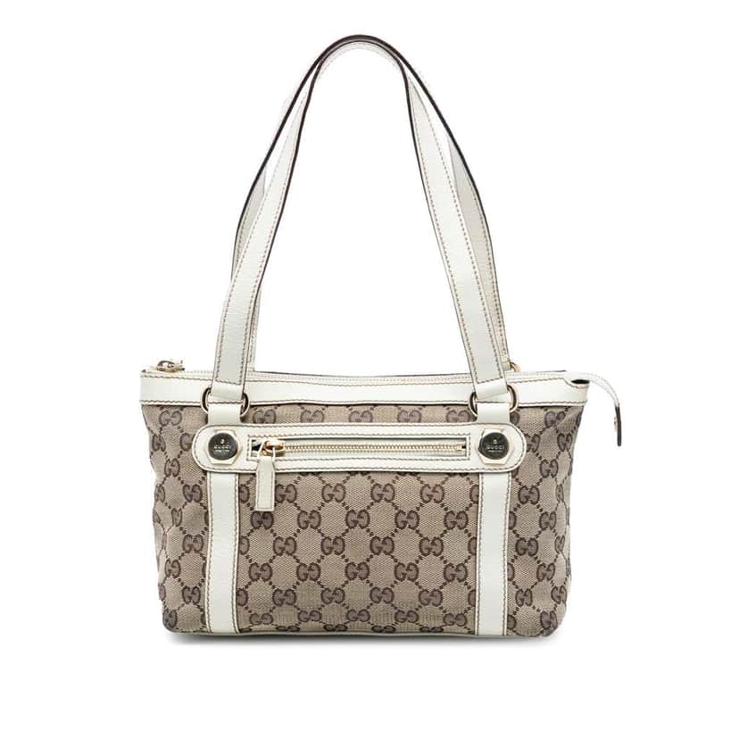 Gucci GG Canvas Shoulder Bag Brown Canvas Good condition - Front View