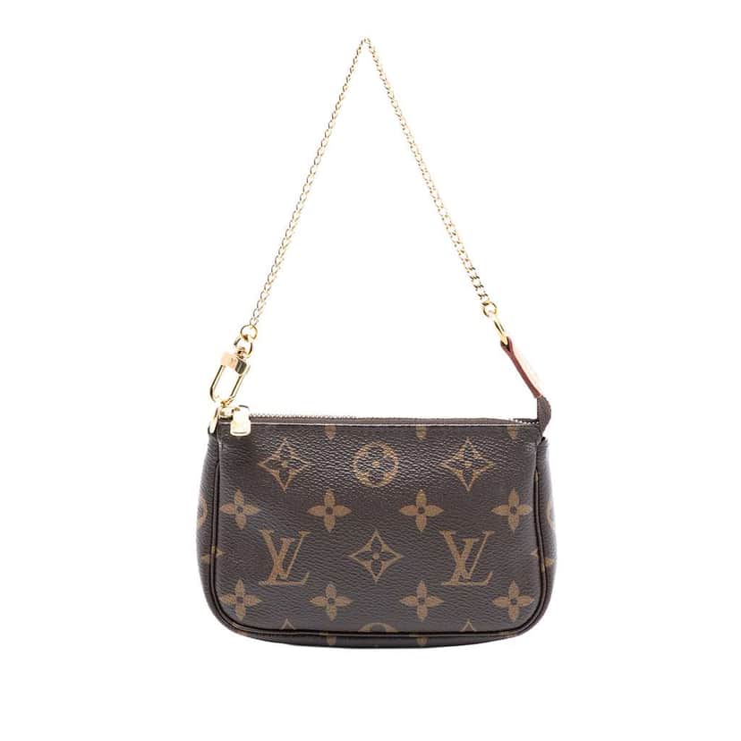 Louis Vuitton Monogram Mini Pochette Accessoires Brown Very good condition - Front View