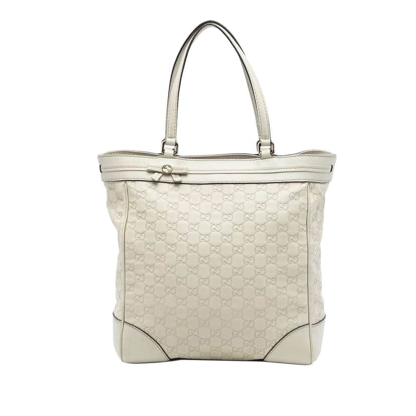 Gucci Guccissima Mayfair Tote Brown Leather Very good condition - Front View