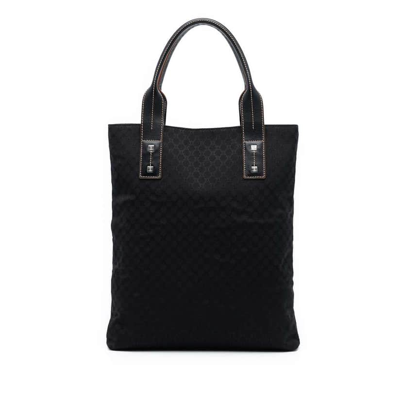 Celine Macadam Canvas Tote Black Canvas Good condition - Front View